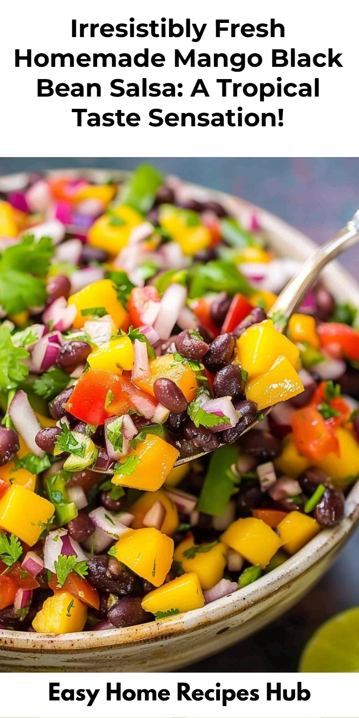 Homemade Mango Black Bean Salsa Recipe