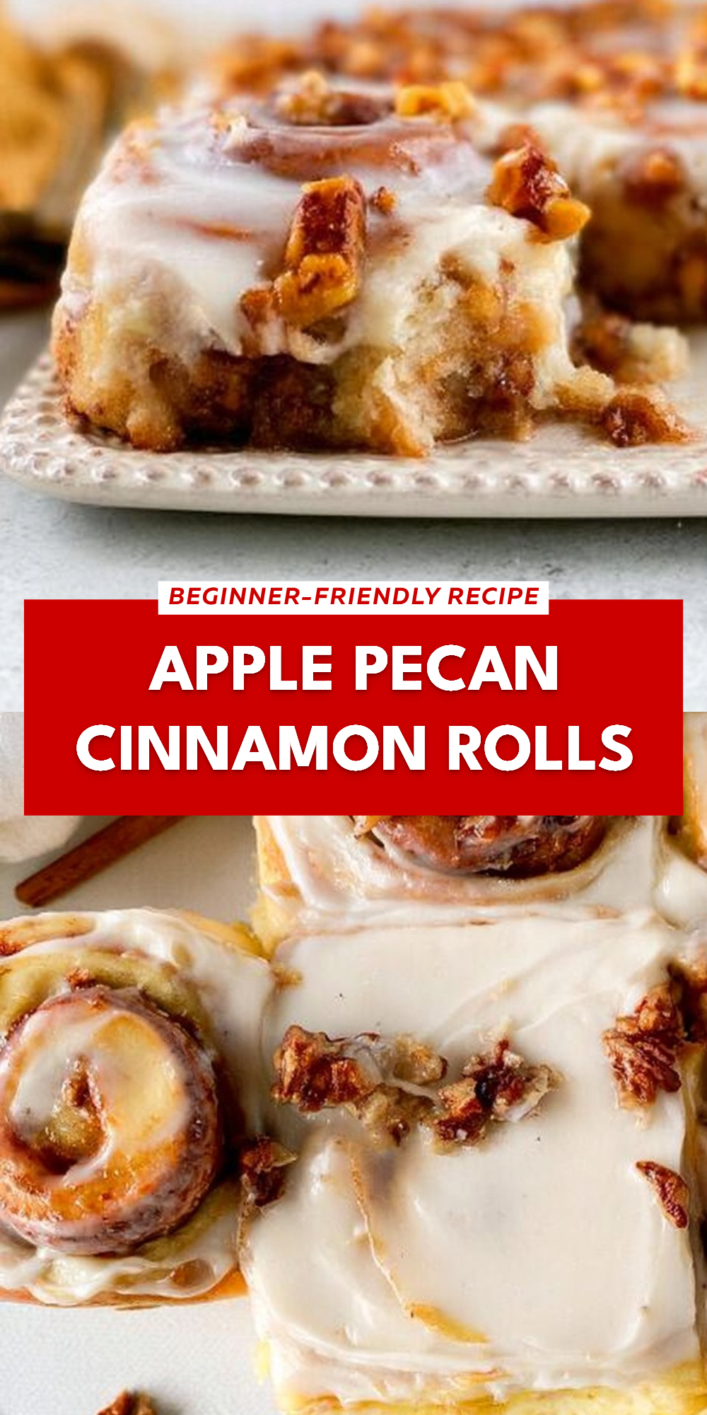 Apple Pecan Cinnamon Rolls