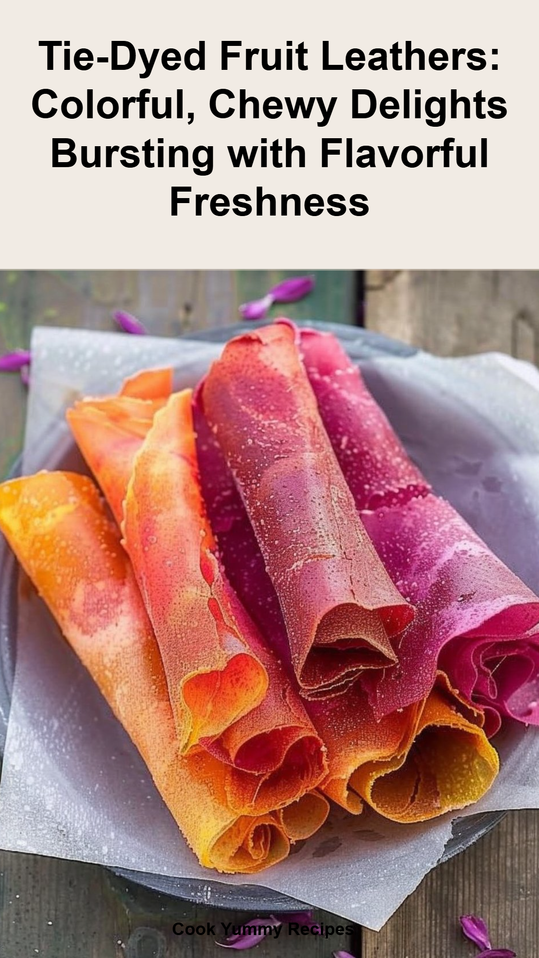 Colorful Tie-Dyed Fruit Leather Recipe