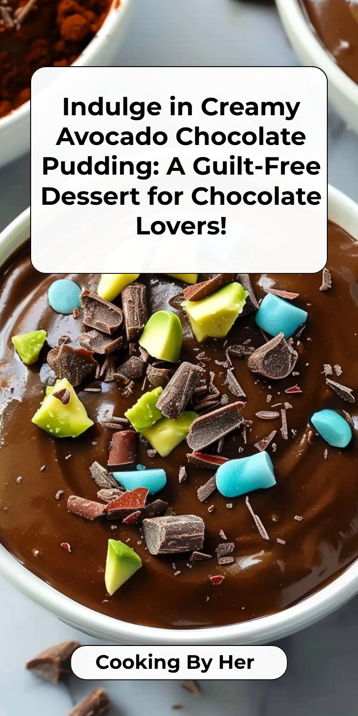Avocado and Chocolate Pudding