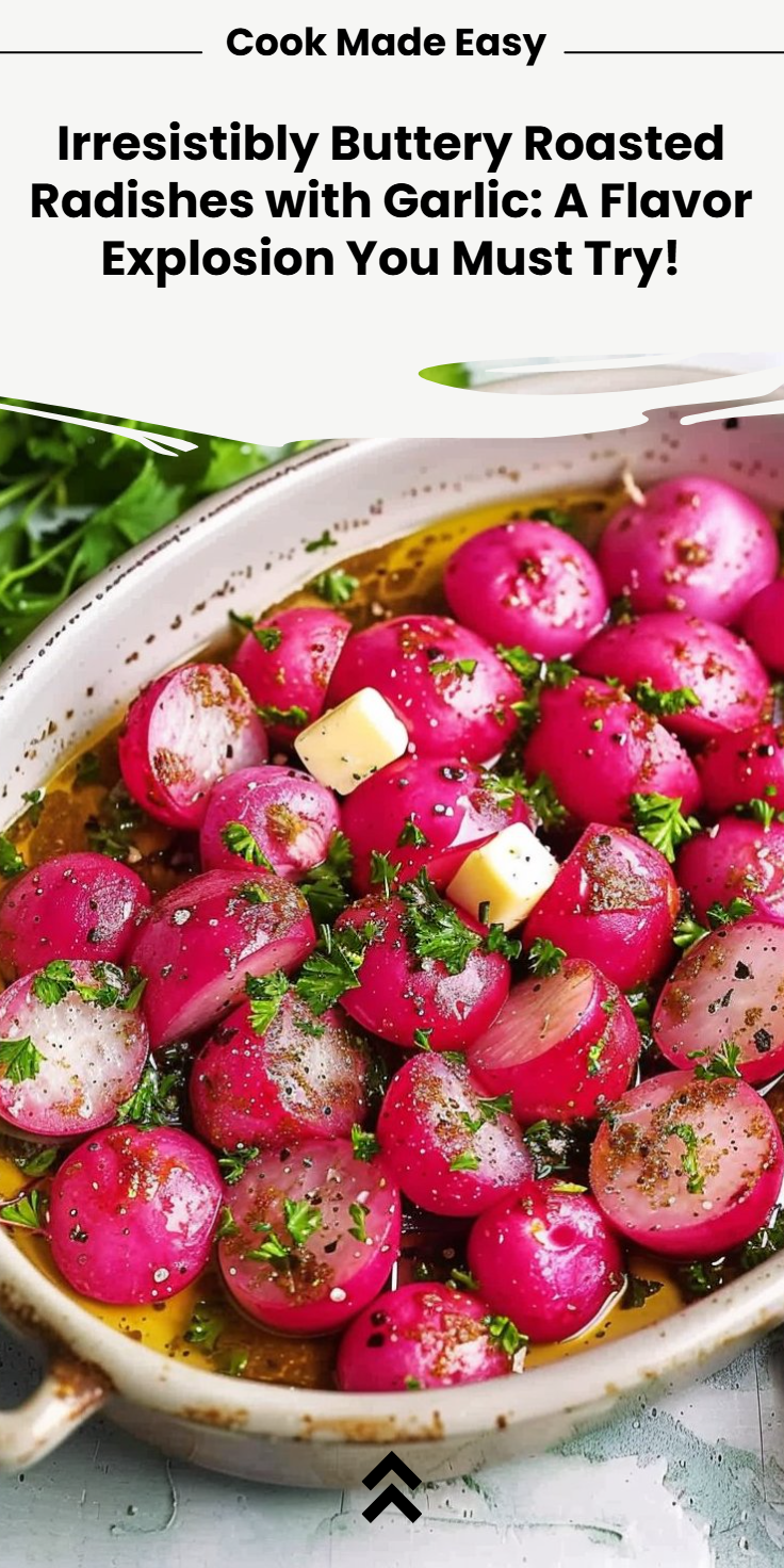 Butter-Garlic Roasted Radishes