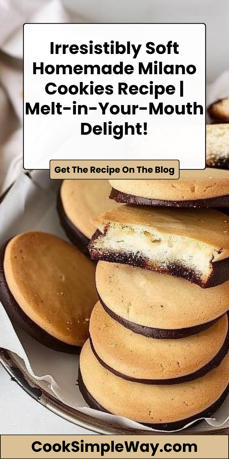 Homemade Milano Cookies Recipe | How to make milano cookies, Cookie recipes, Cookies cookies