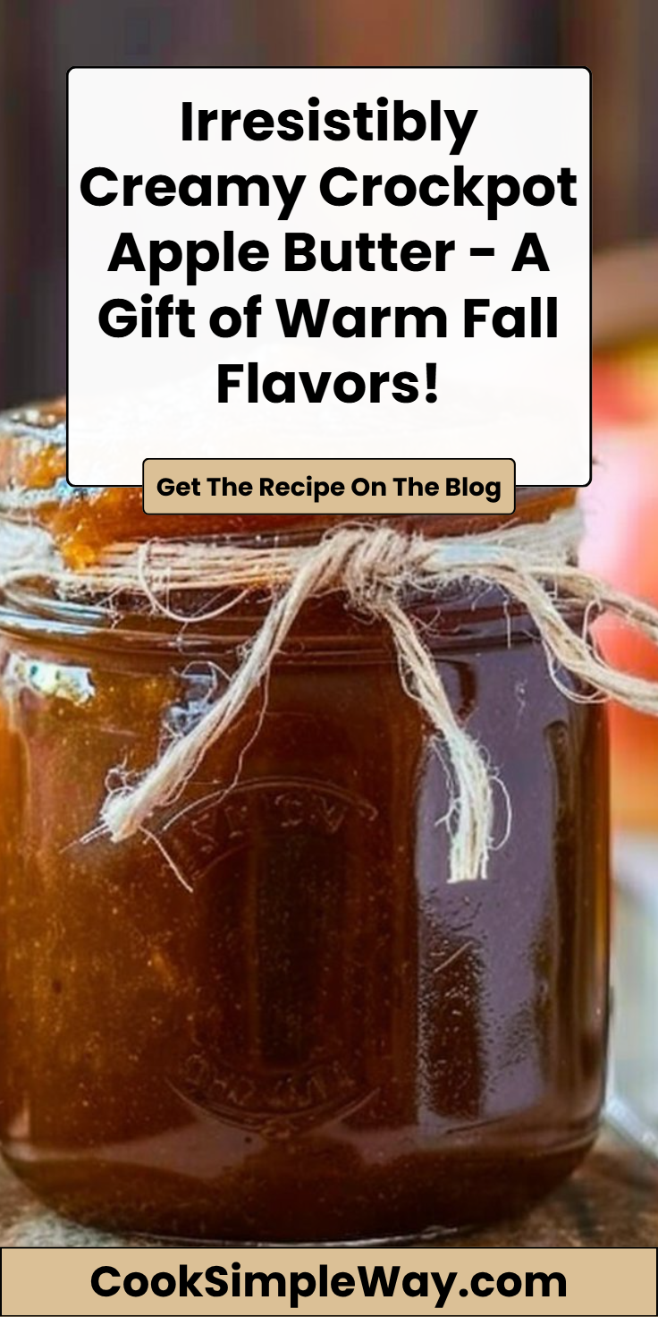 Crockpot Apple Butter - Perfect for Gifting! | Applebutter crockpot recipes, Apple butter crockpot recipes, Apple butter canning
