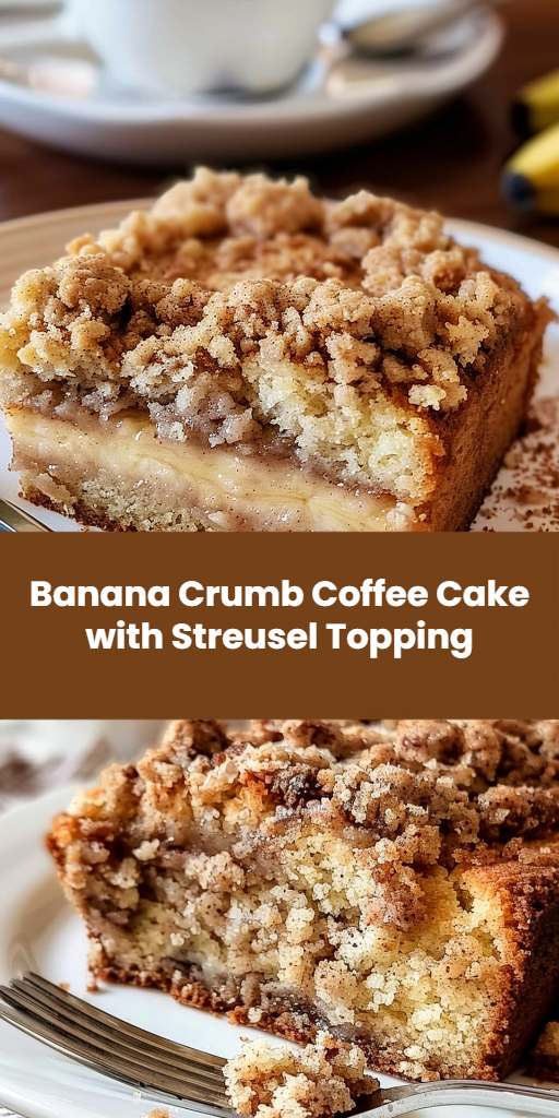 Banana Crumb Coffee Cake with Streusel Topping