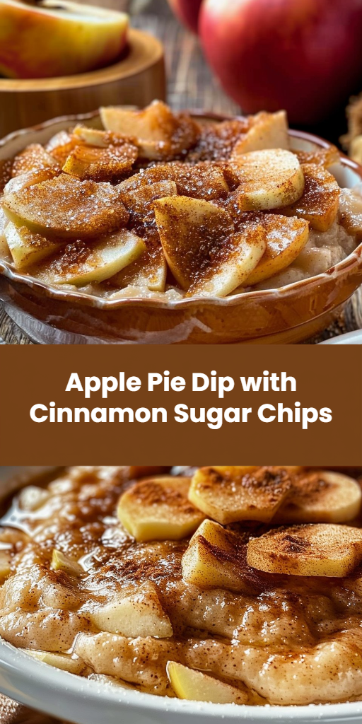 Apple Pie Dip with Cinnamon Sugar Chips