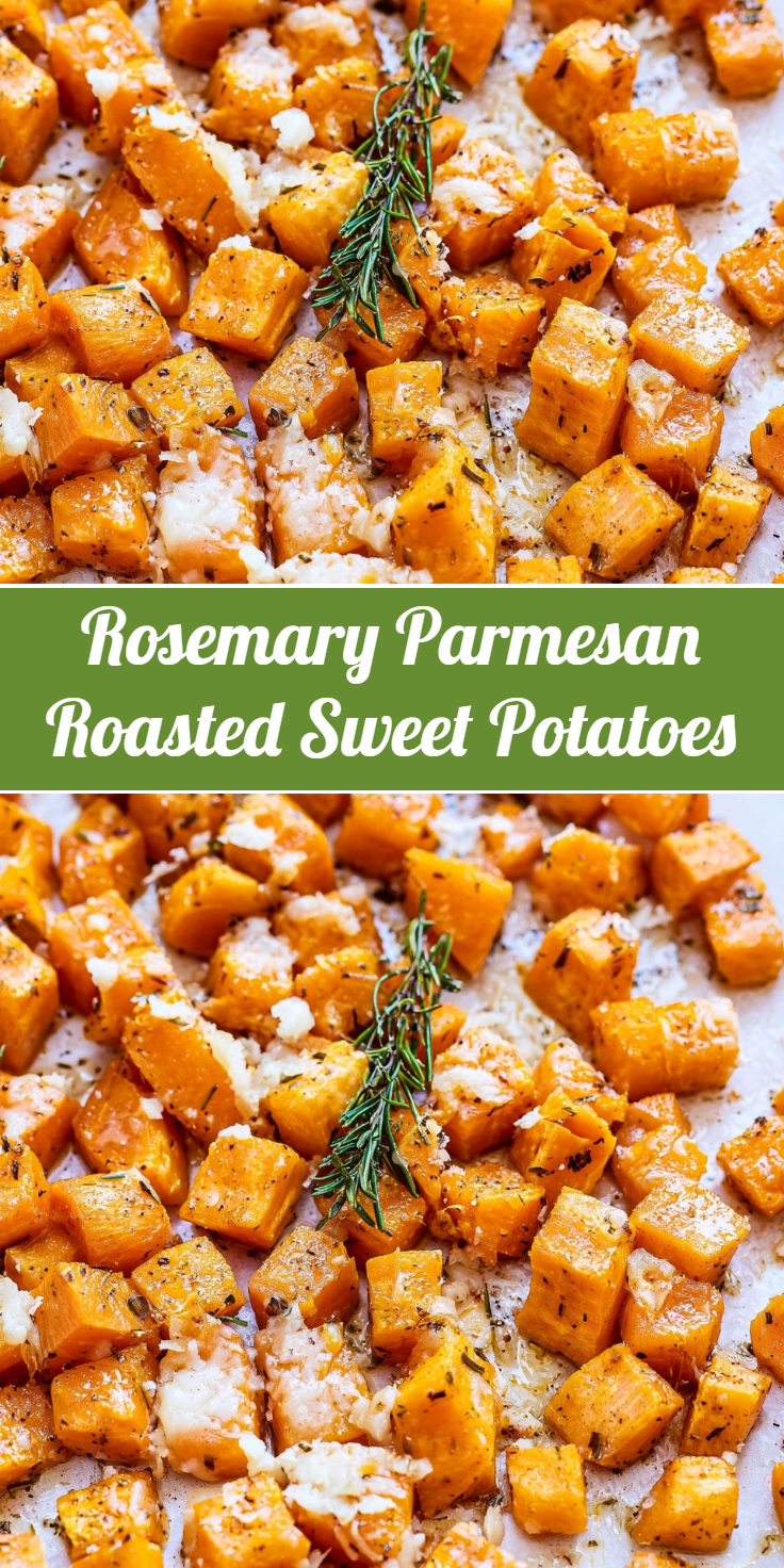 Rosemary Parmesan Roasted Sweet Potatoes