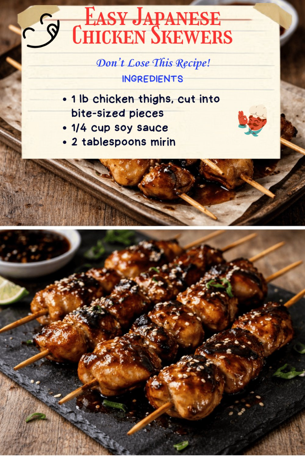 Easy Japanese Chicken Skewers