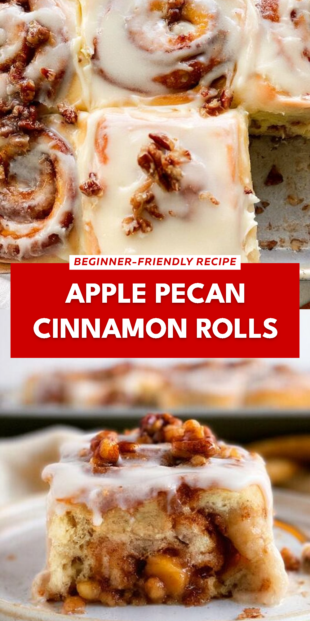 Apple Pecan Cinnamon Rolls