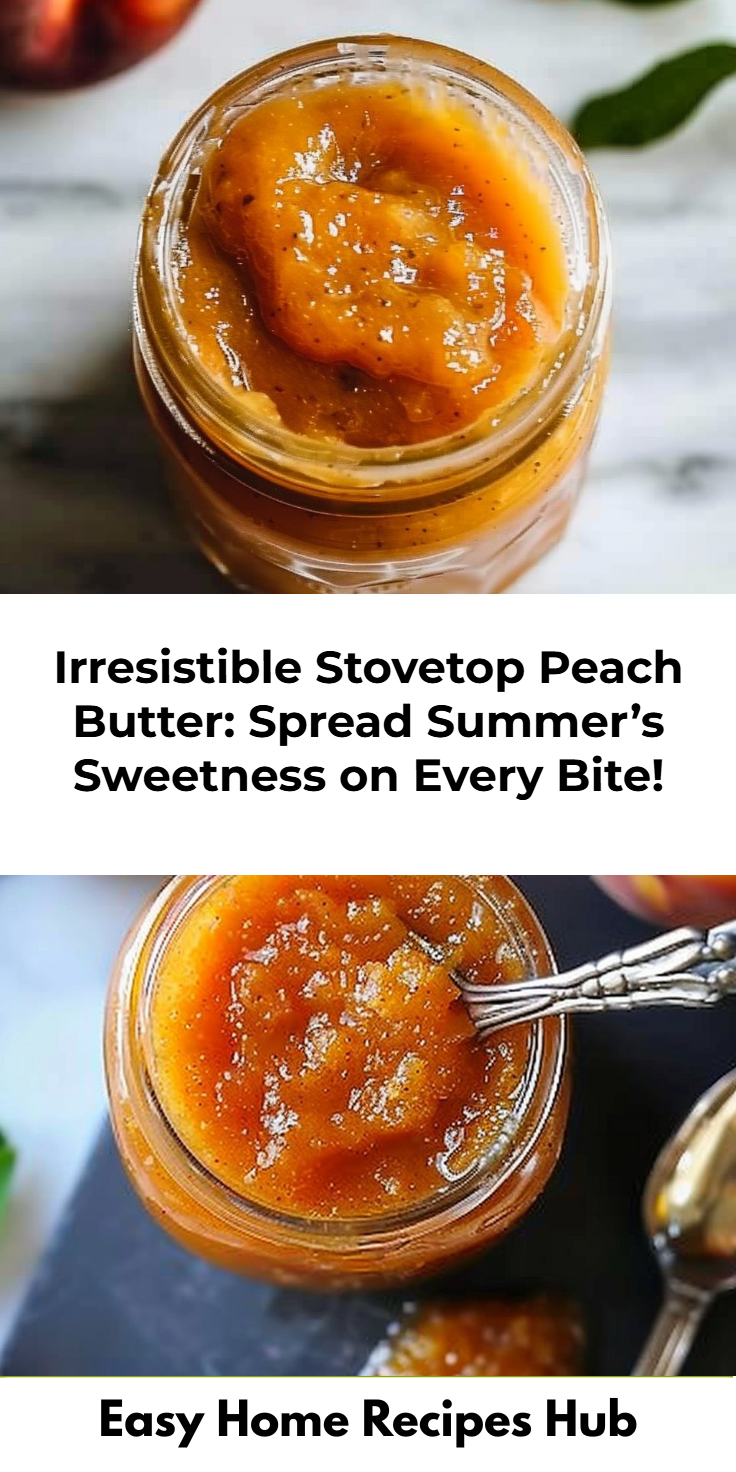 Stovetop Peach Butter