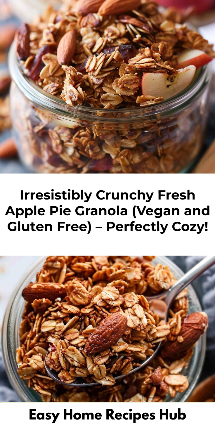 Apple Pie Granola - Vegan and Gluten Free