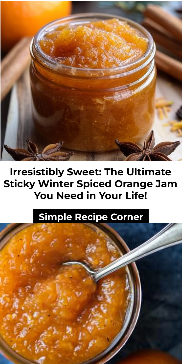 Sticky Winter Spiced Orange Jam Recipe