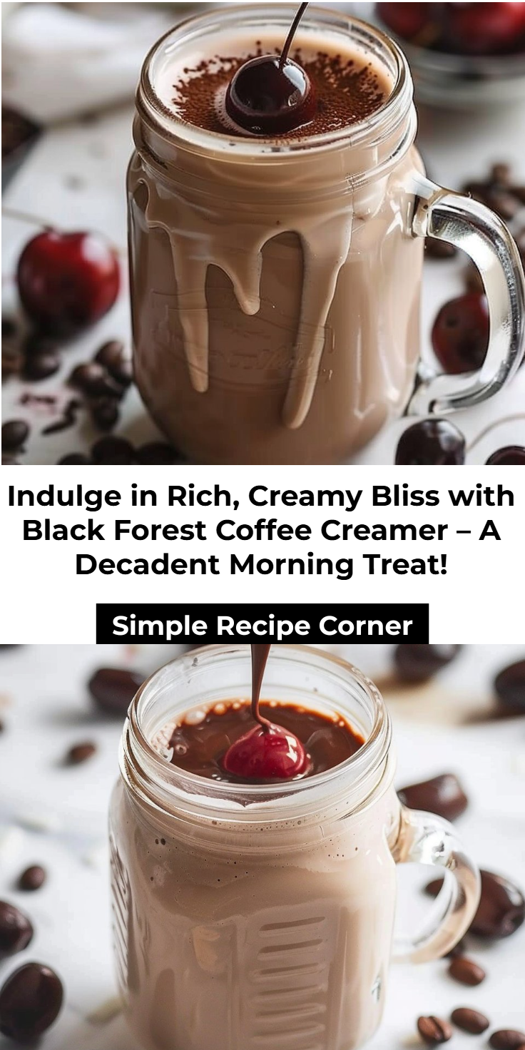 Black Forest Flavored Coffee Creamer