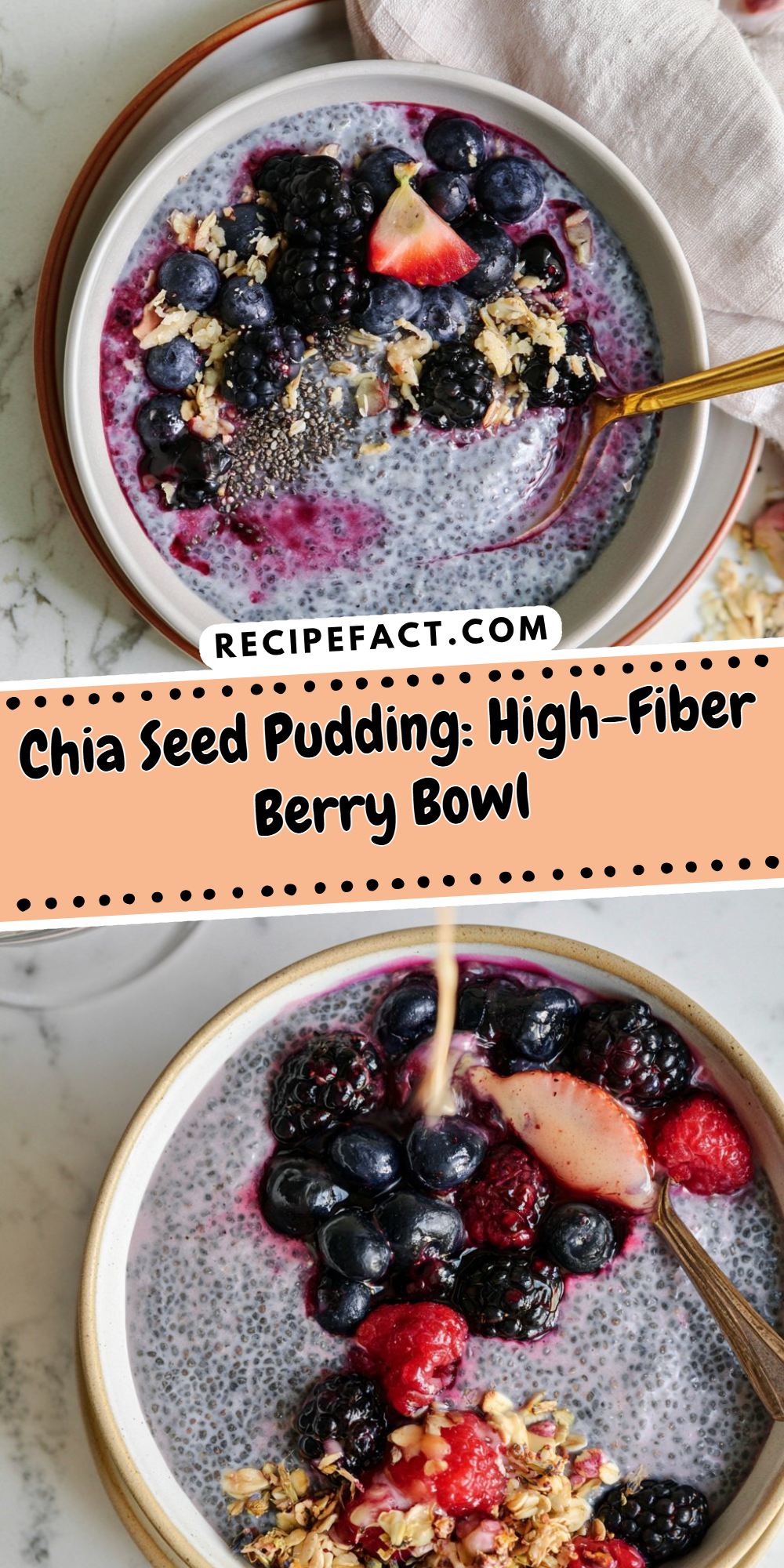 Chia Seed Pudding: High-Fiber Berry Bowl