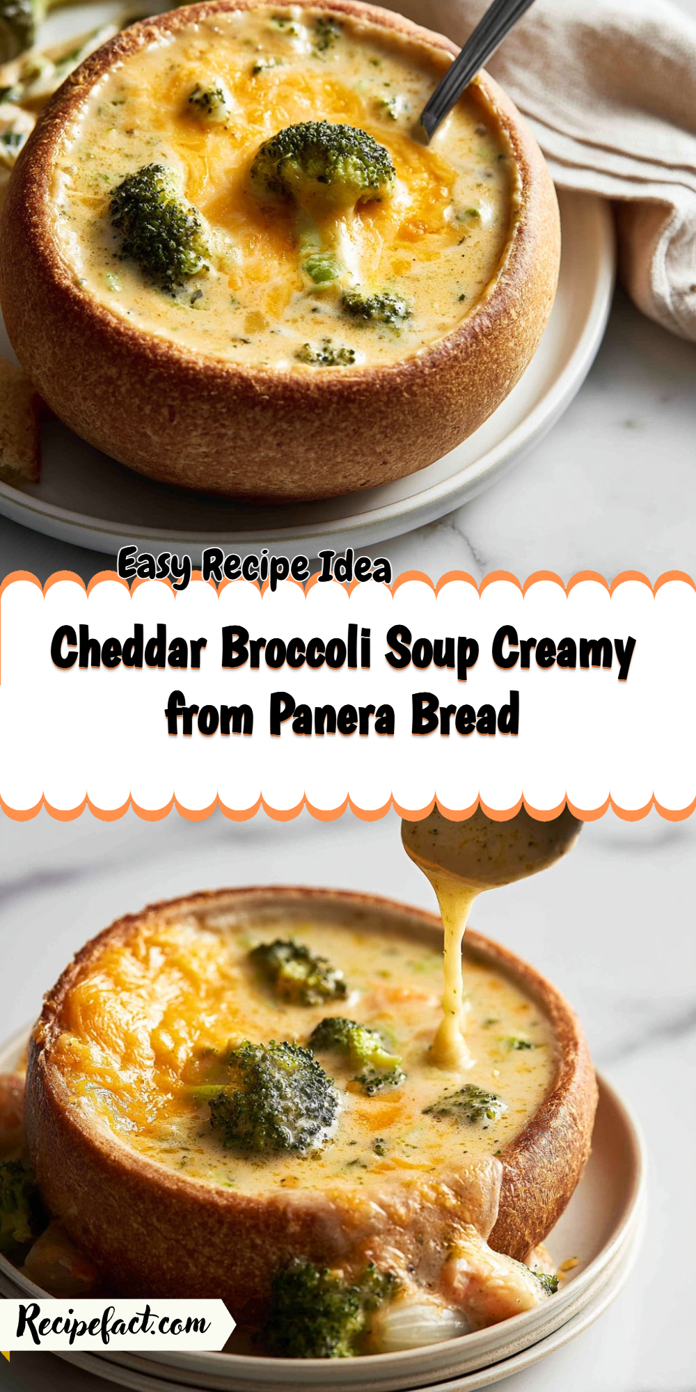 Cheddar Broccoli Soup Creamy from Panera Bread