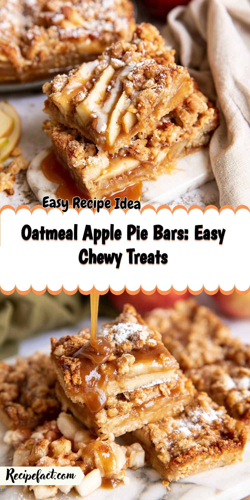 Oatmeal Apple Pie Bars: Easy Chewy Treats
