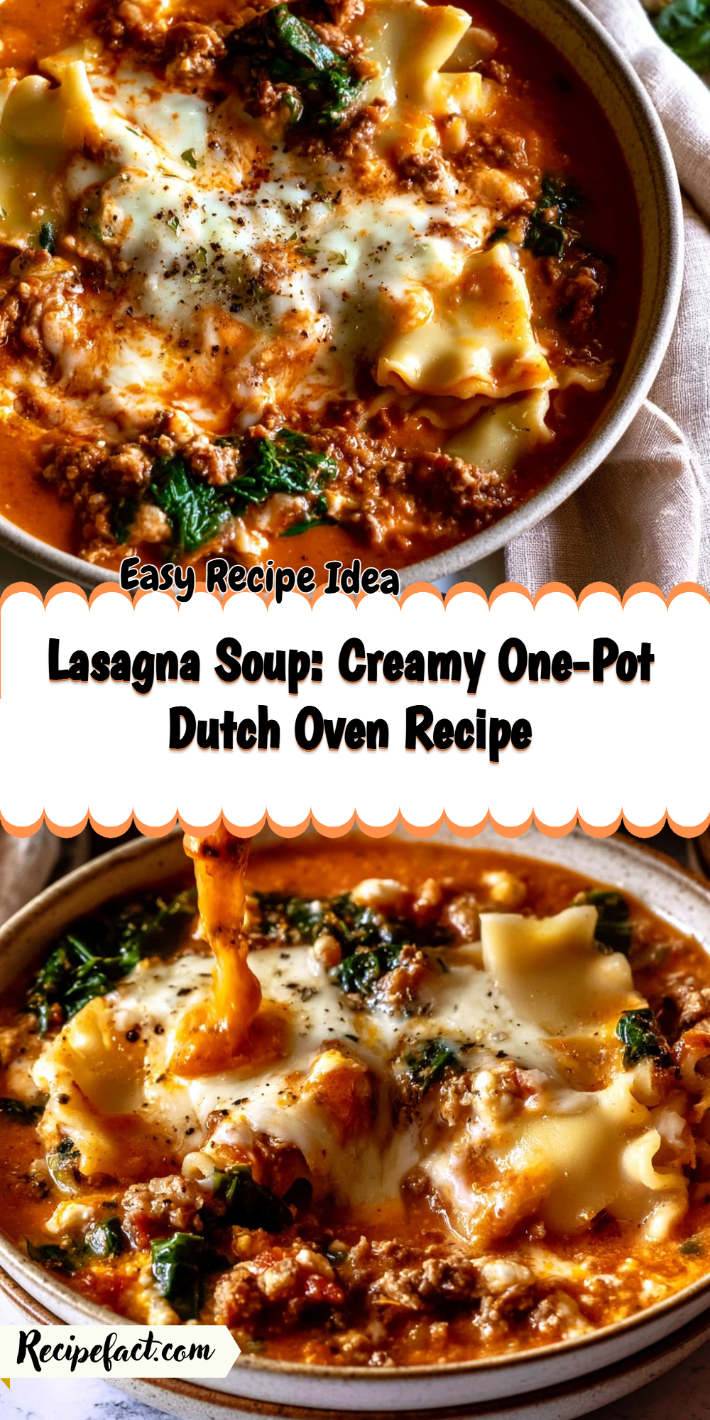 Lasagna Soup: Creamy One-Pot Dutch Oven Recipe