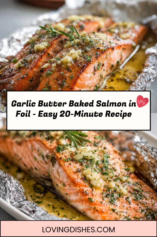 Garlic Butter Baked Salmon in Foil - Easy 20-Minute Recipe