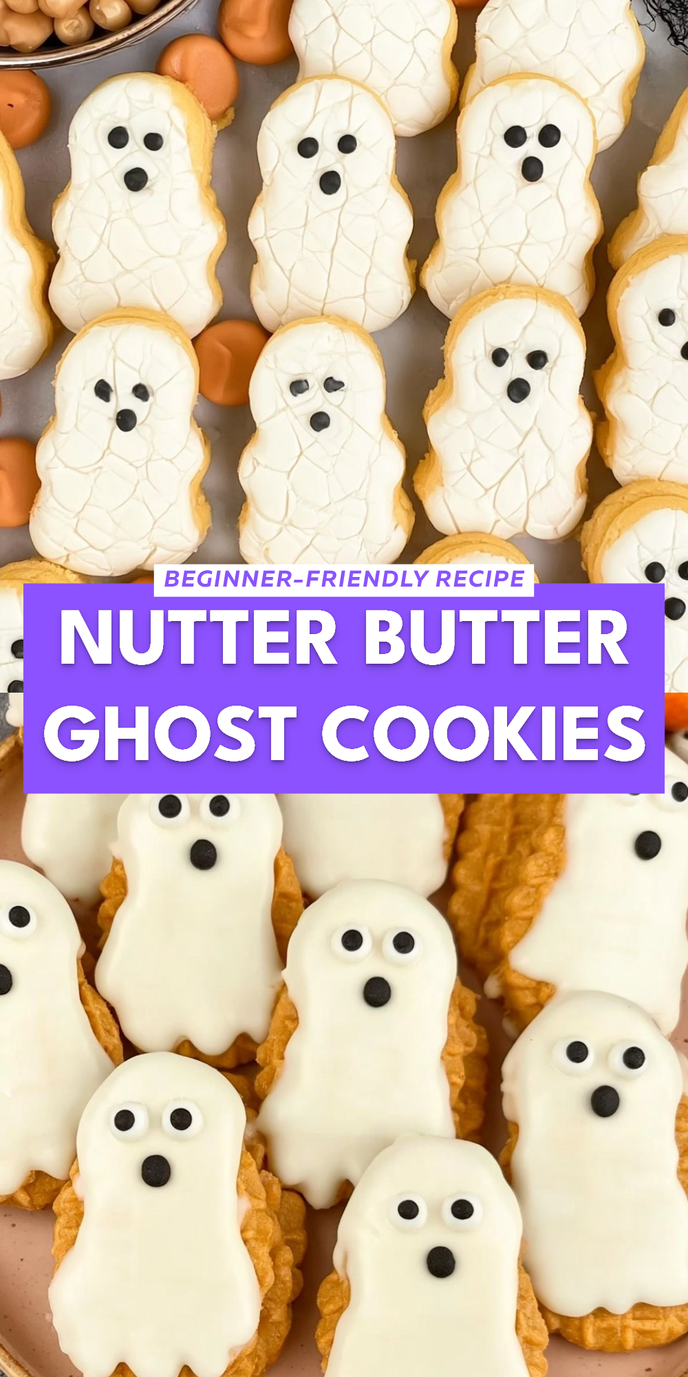 Nutter Butter Ghost Cookies