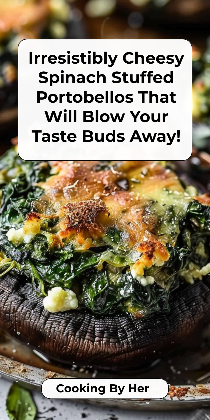 Spinach Stuffed Portobello Mushrooms