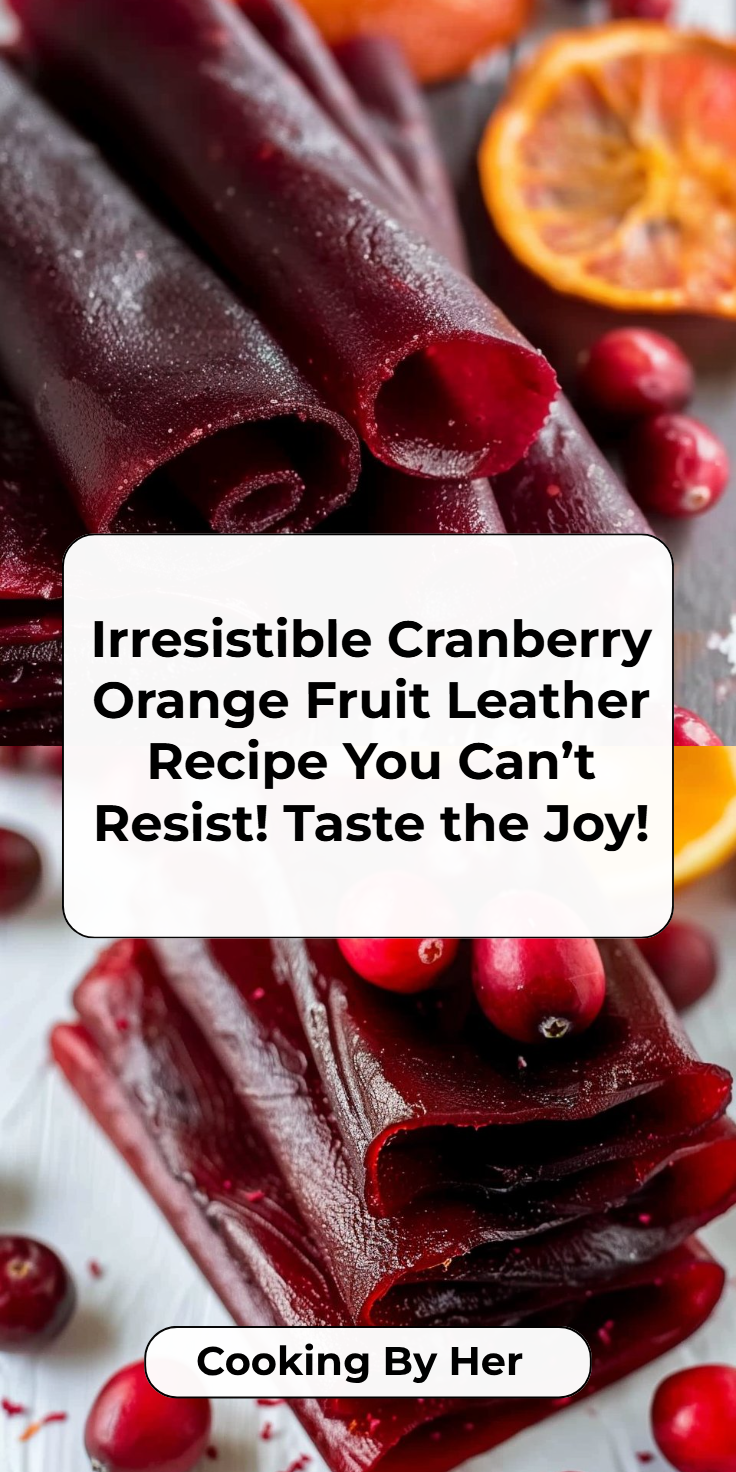 Cranberry Orange Fruit Leather Recipe