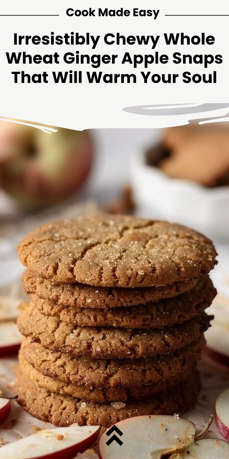 Ginger Apple Snaps with Whole Wheat
