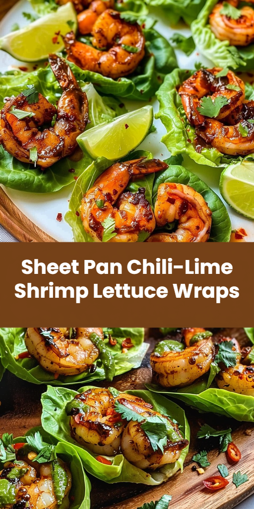 Sheet Pan Chili-Lime Shrimp Lettuce Wraps