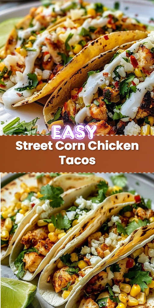Street Corn Chicken Tacos
