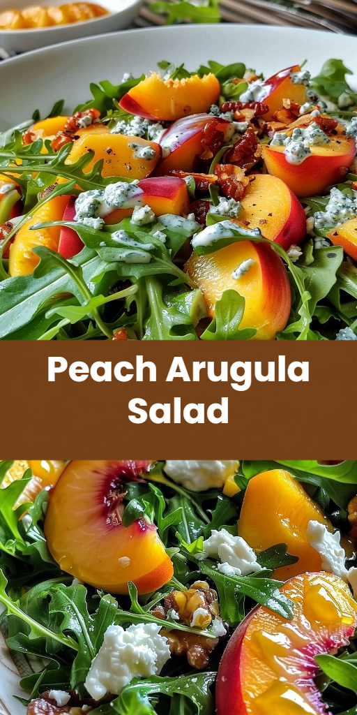 Peach Arugula Salad