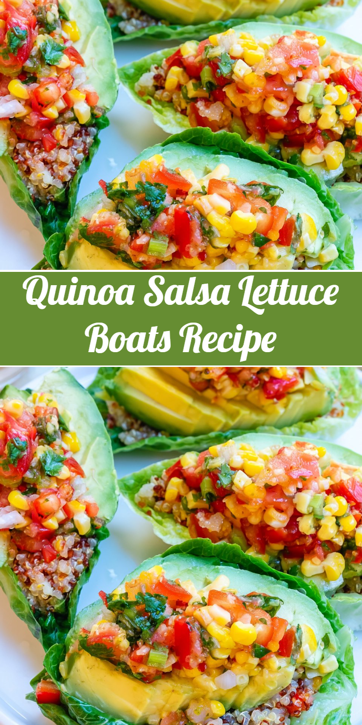 Quinoa Salsa Lettuce Boats Recipe