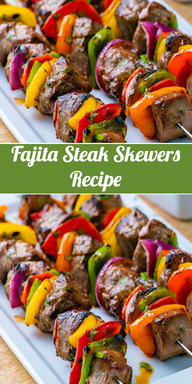 Fajita Steak Skewers Recipe