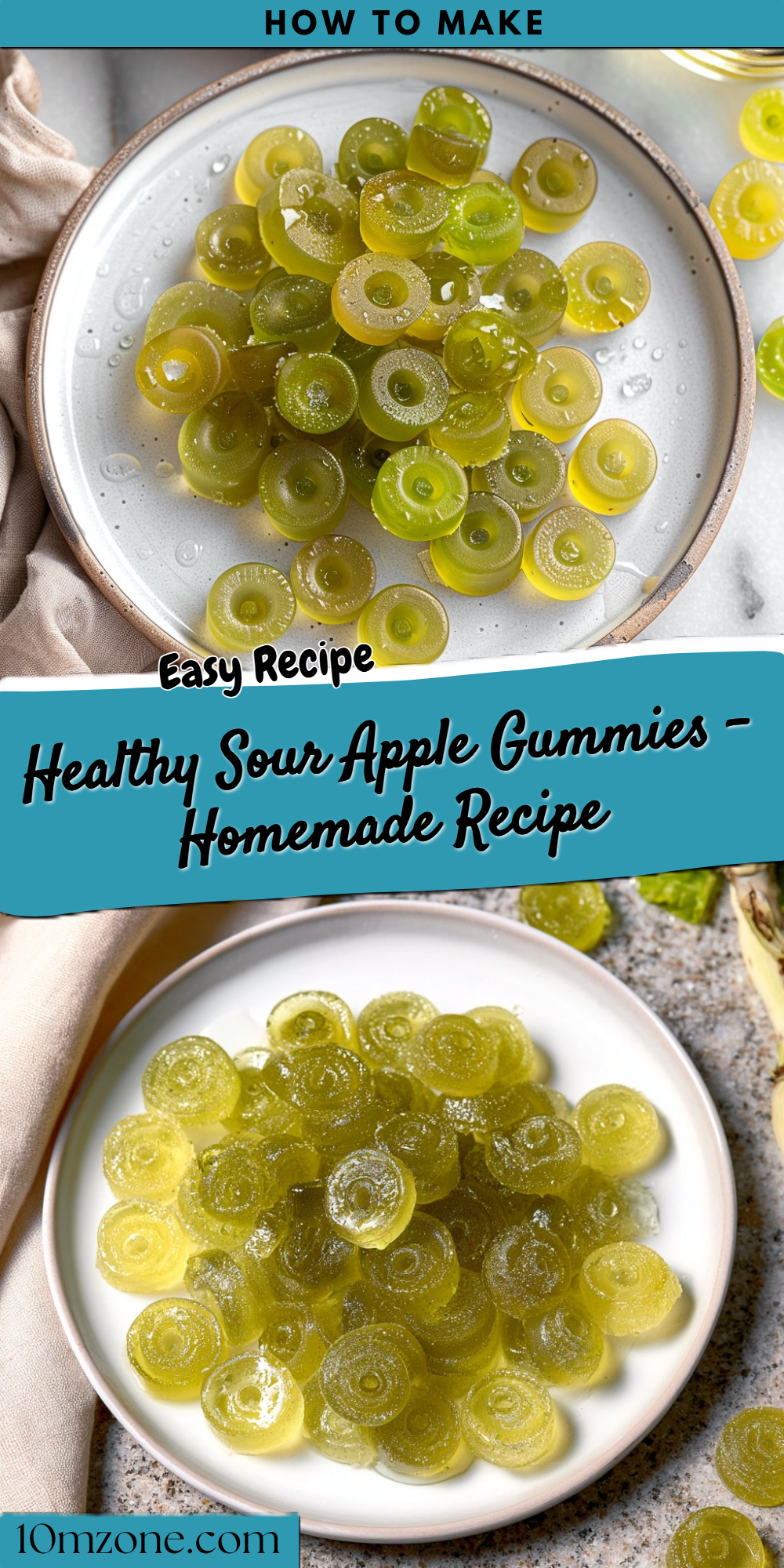 Healthy Sour Apple Gummies - Homemade Recipe