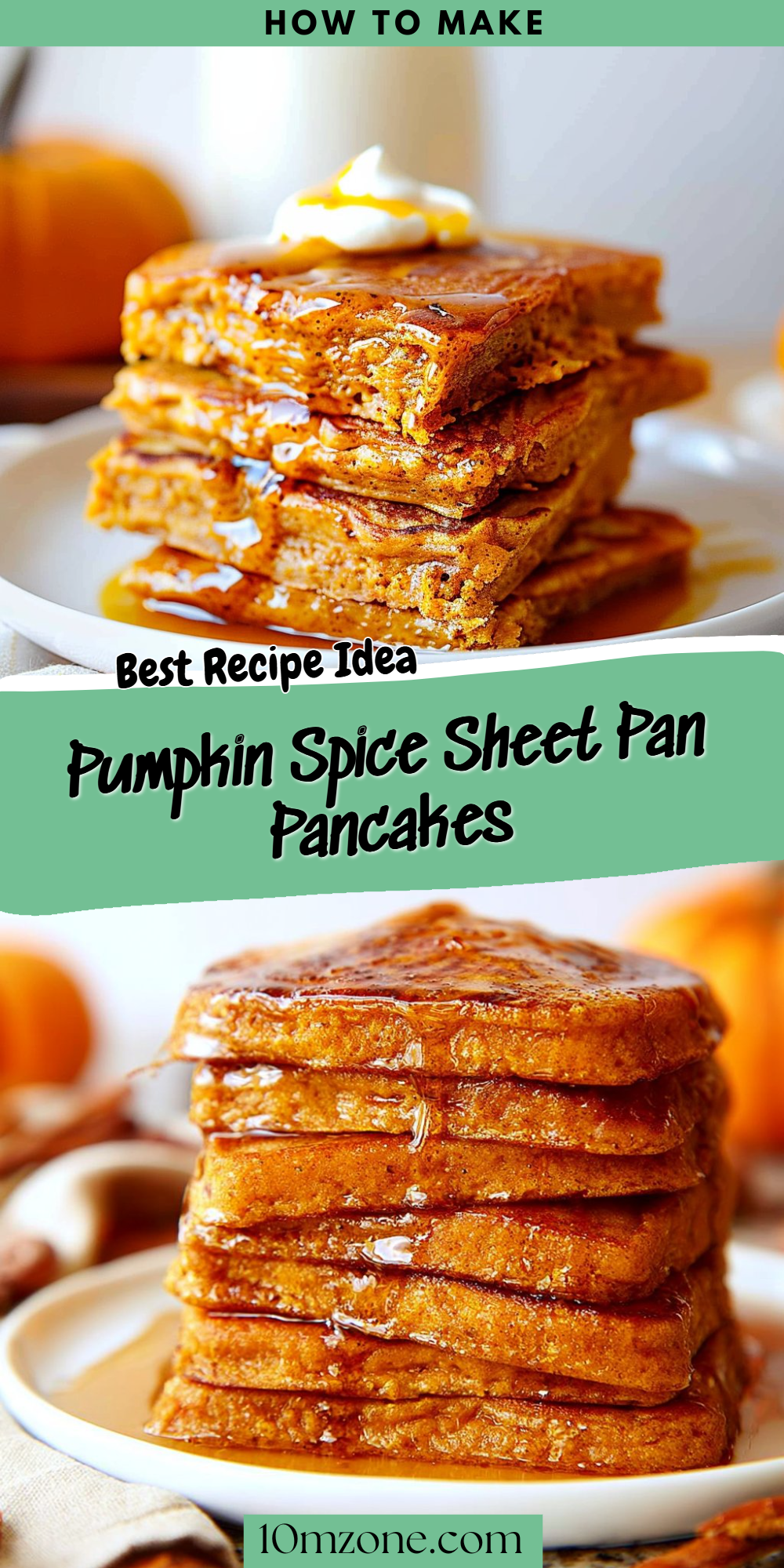 Pumpkin Spice Sheet Pan Pancakes