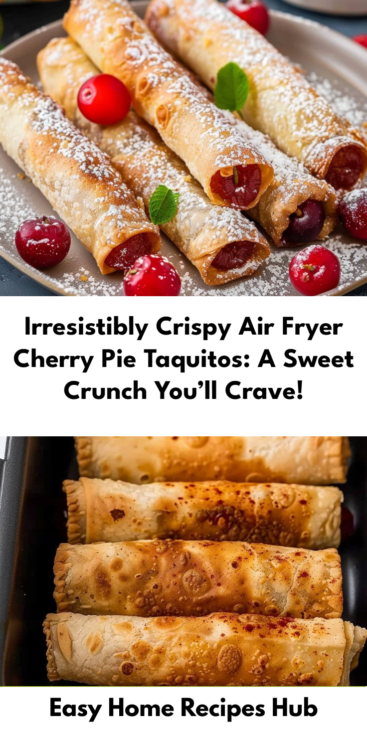 Air Fryer Cherry Pie Taquitos