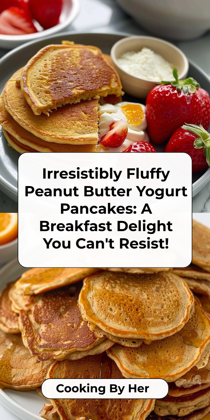 Creamy Peanut Butter Yogurt Pancakes