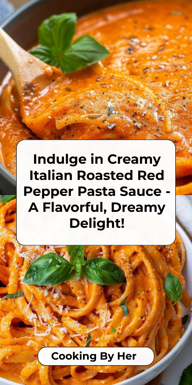 Creamy Italian Roasted Red Pepper Pasta Sauce