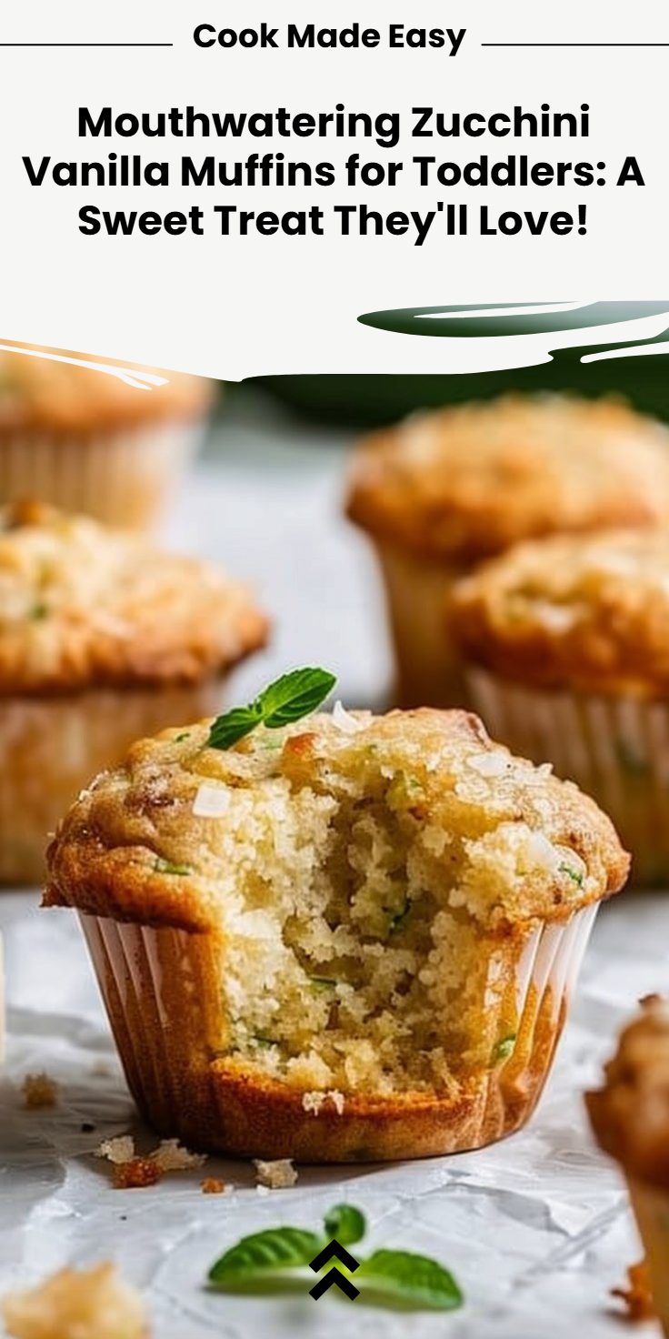 Toddler-Friendly Vanilla Zucchini Muffins