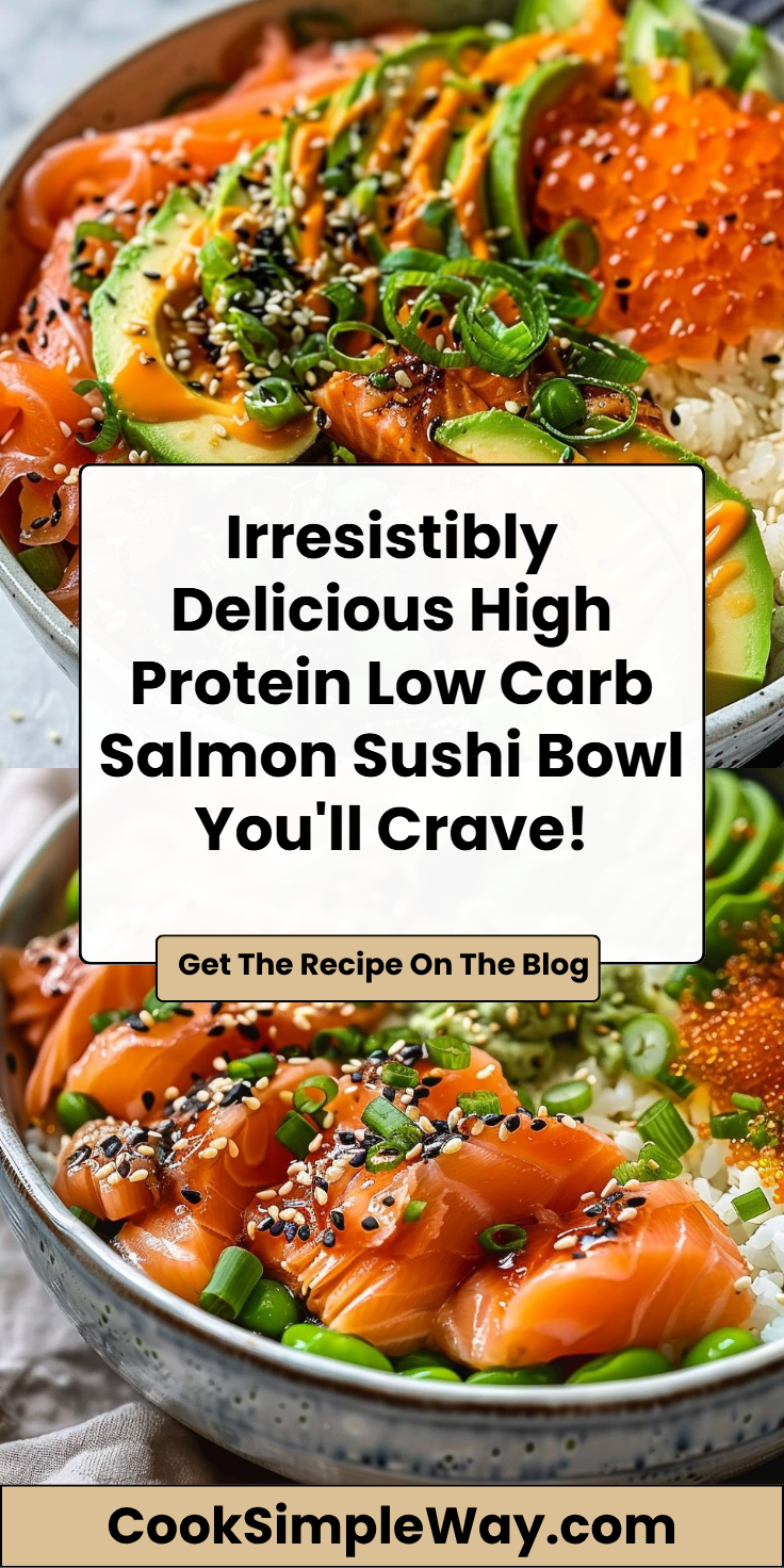 High Protein Low Carb Salmon Sushi Bowl: 5-Min Power Boost