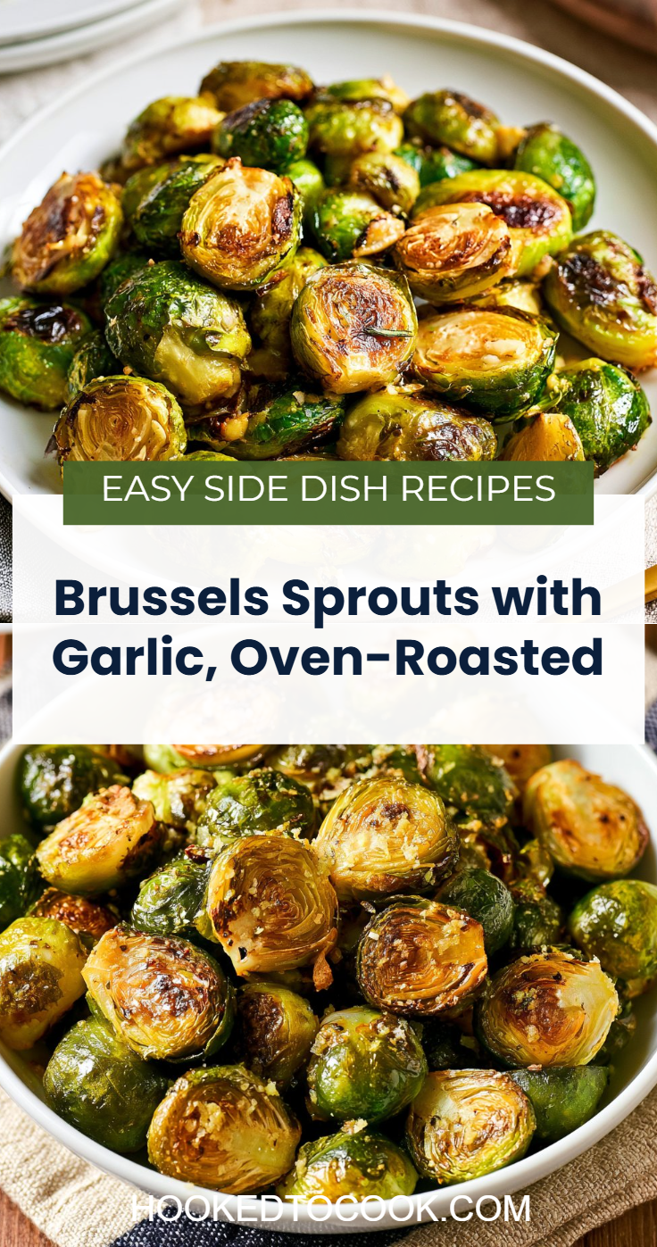 Oven-Roasted Brussels Sprouts with Garlic