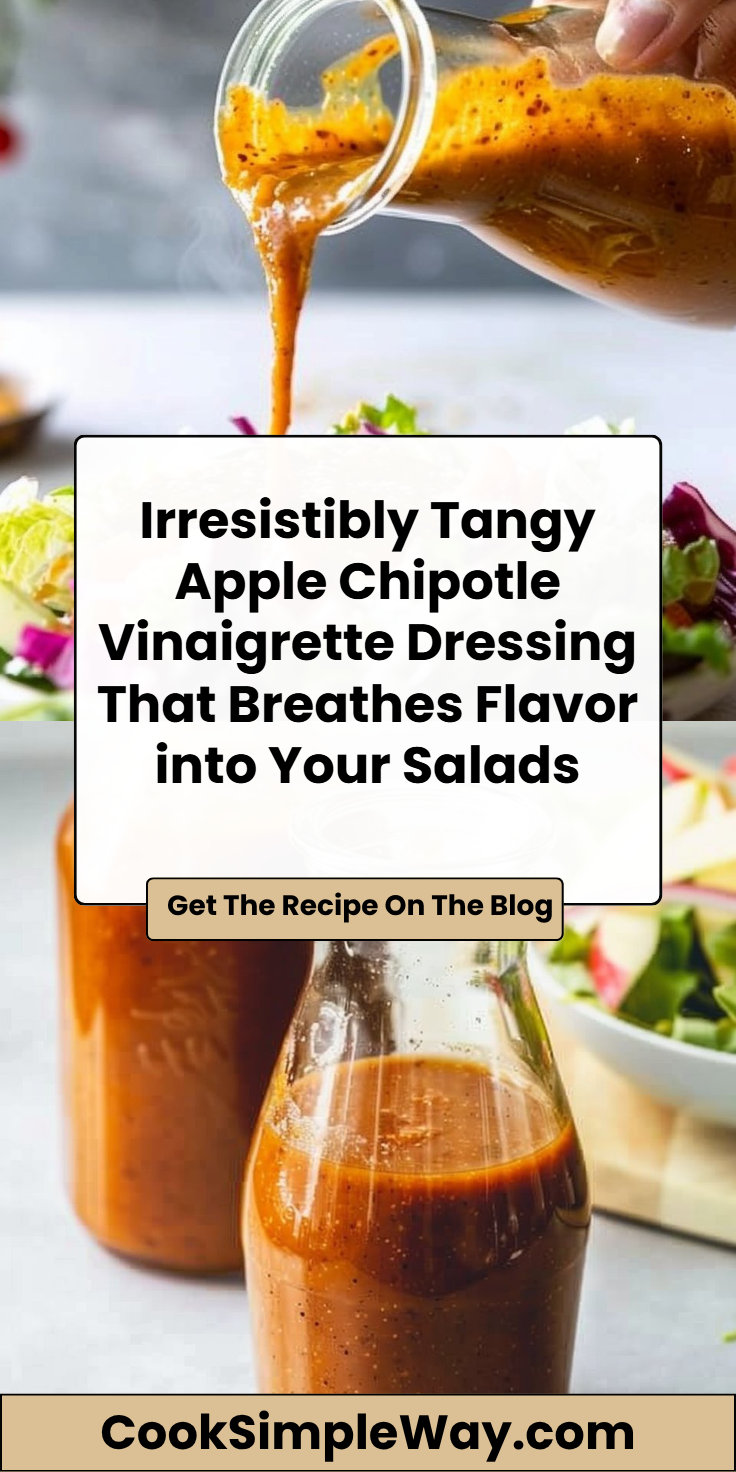 Apple Chipotle Vinaigrette Dressing 5-Ingredient Boost for Salads