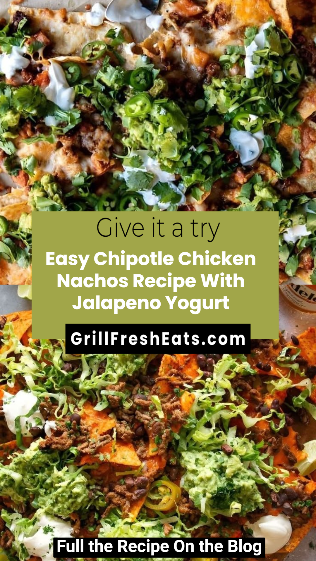 Easy Chipotle Chicken Nachos Recipe With Jalapeno Yogurt 1 Easy Chipotle Chicken Nachos Recipe With Jalapeno Yogurt