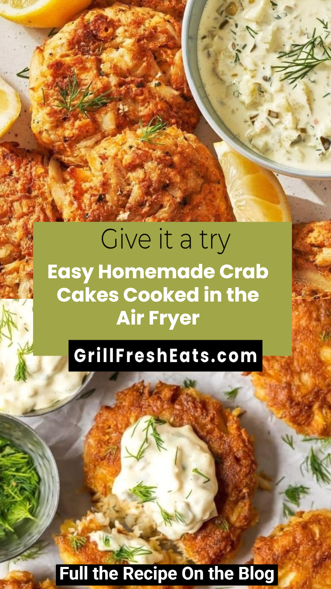 Easy Homemade Crab Cakes Cooked in the Air Fryer 1 Easy Homemade Crab Cakes Cooked in the Air Fryer