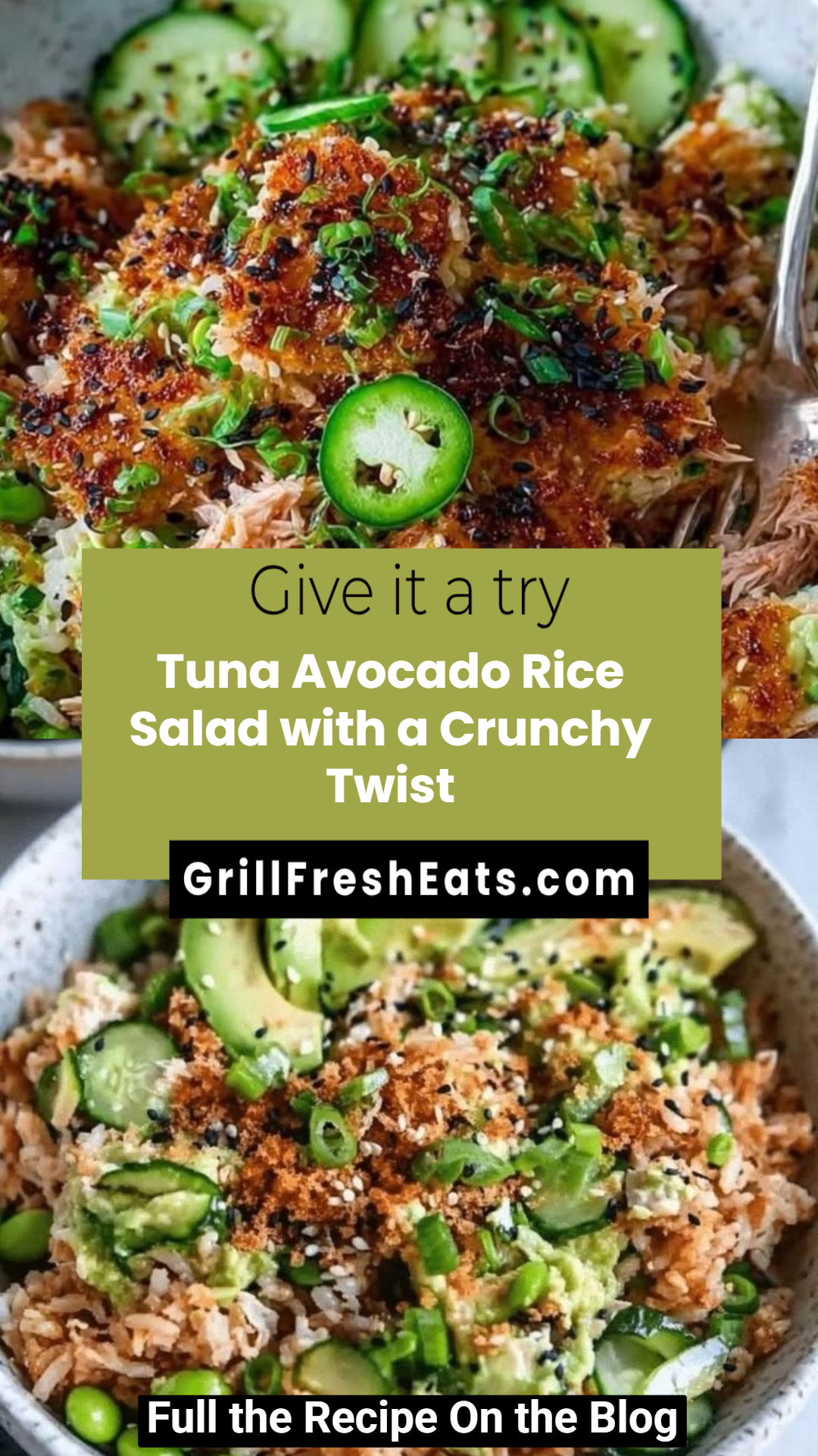 Tuna Avocado Rice Salad with a Crunchy Twist 1 Tuna Avocado Rice Salad with a Crunchy Twist