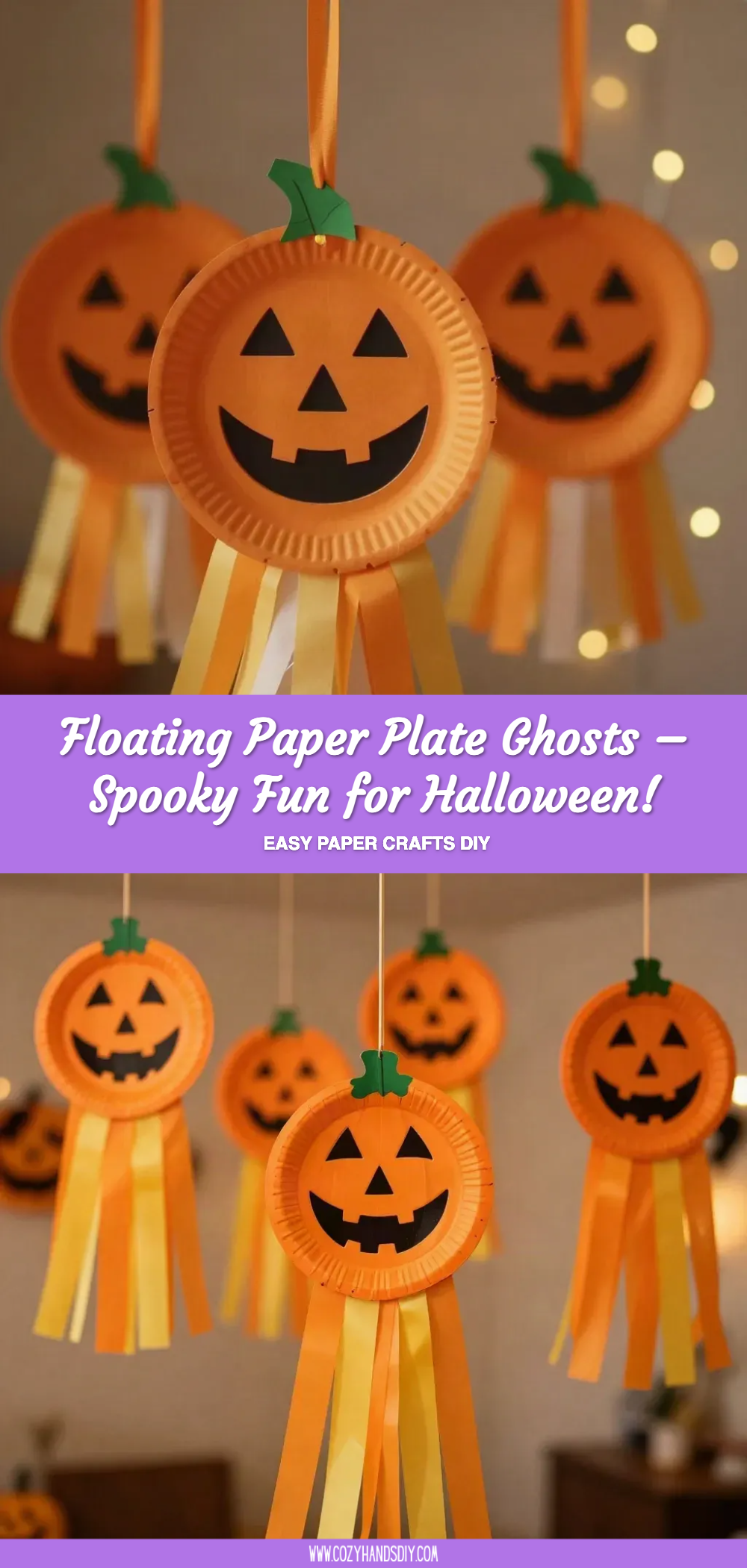 Floating Paper Plate Ghosts – Spooky Fun for Halloween!