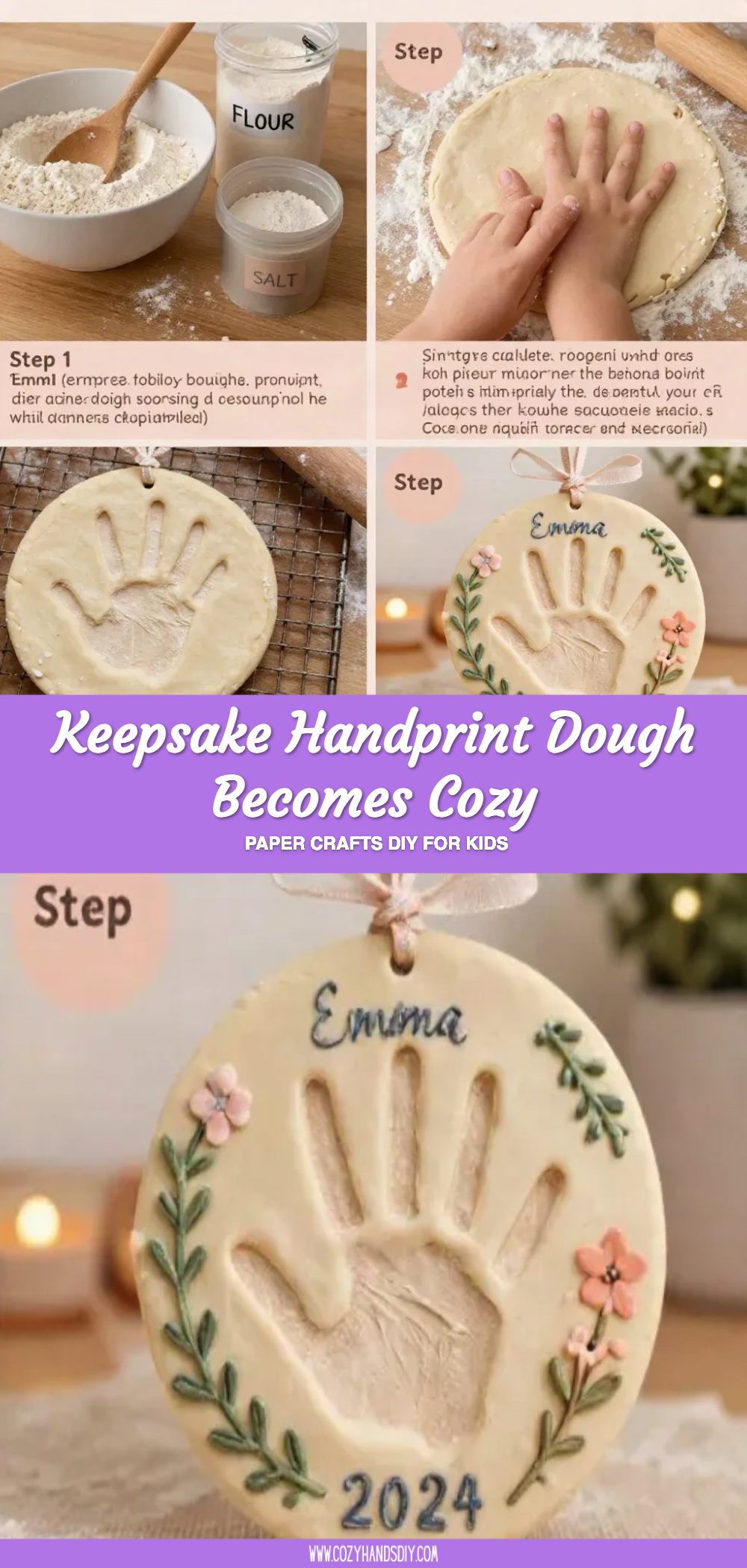 Keepsake Handprint Dough Becomes Cozy 6 Keepsake Handprint Dough Becomes Cozy