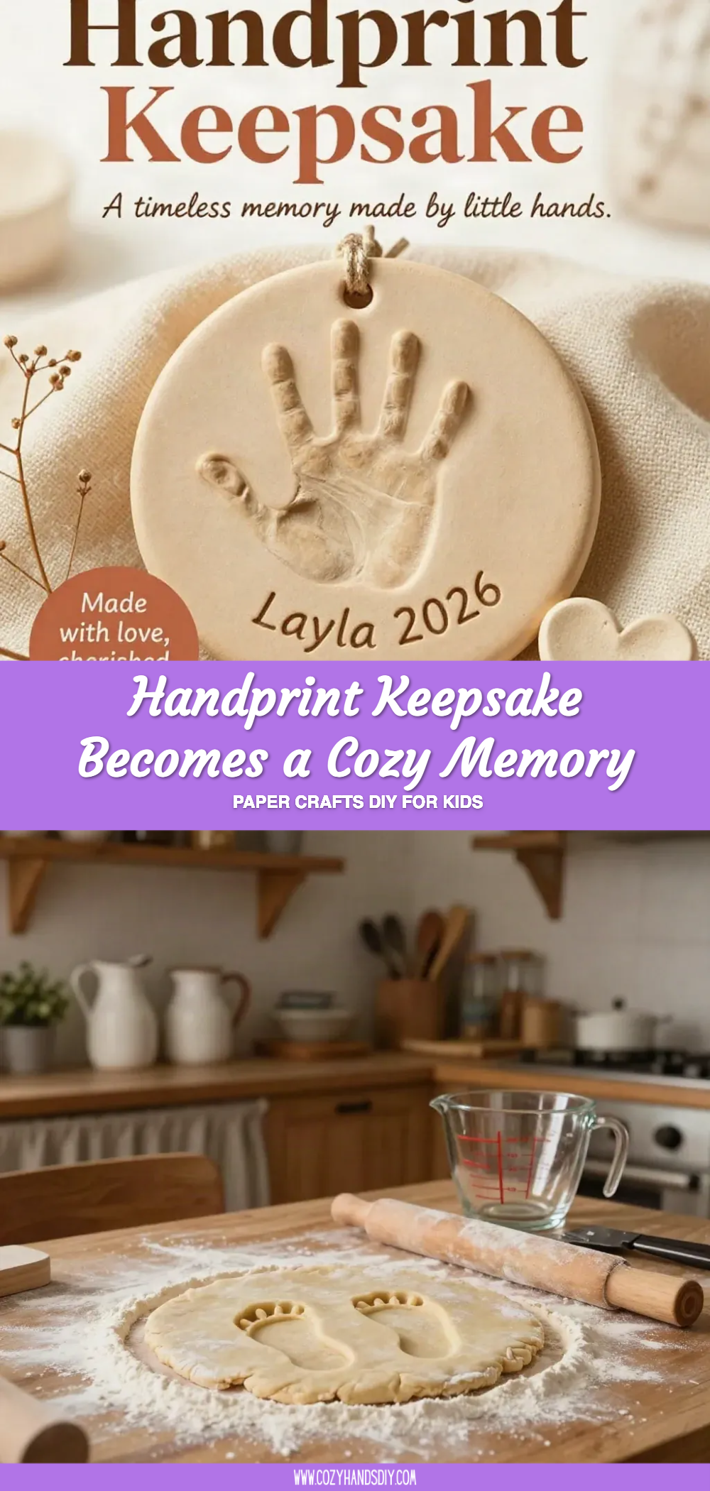 Handprint Keepsake Becomes a Cozy Memory 6 Handprint Keepsake Becomes a Cozy Memory
