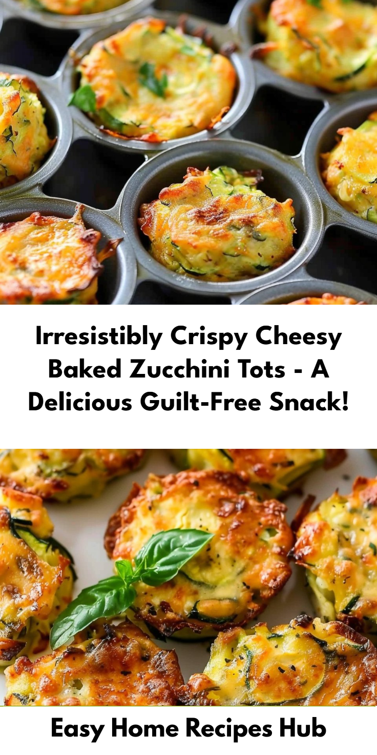 Baked Zucchini Tots with Cheese