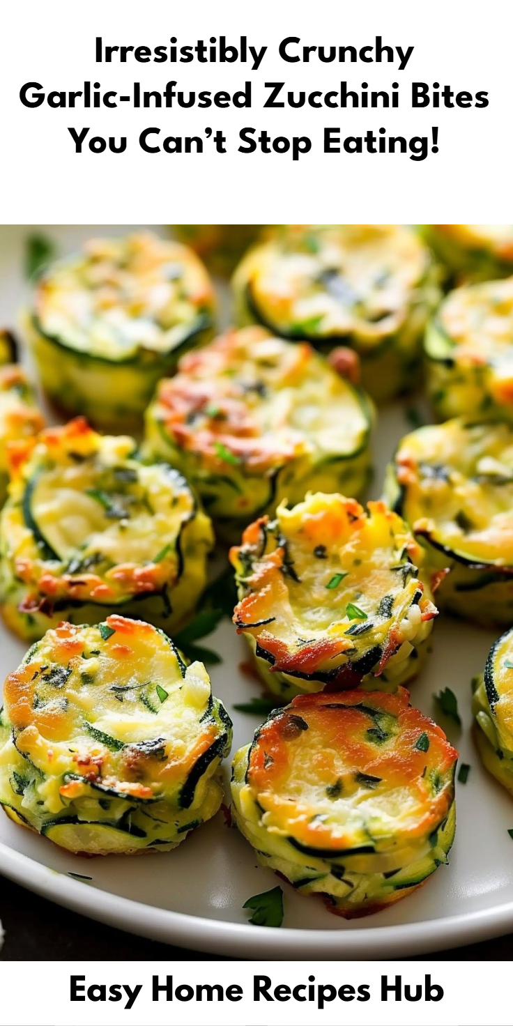 Garlic-Infused Zucchini Bites