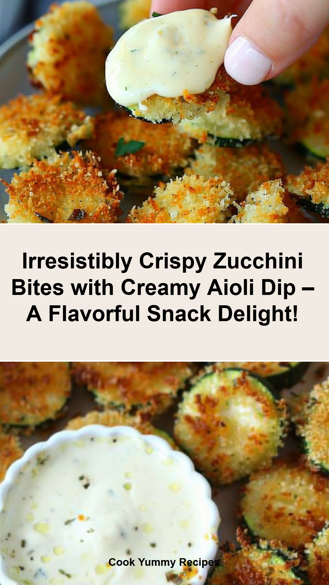 Crispy Zucchini Bites with Aioli Dip