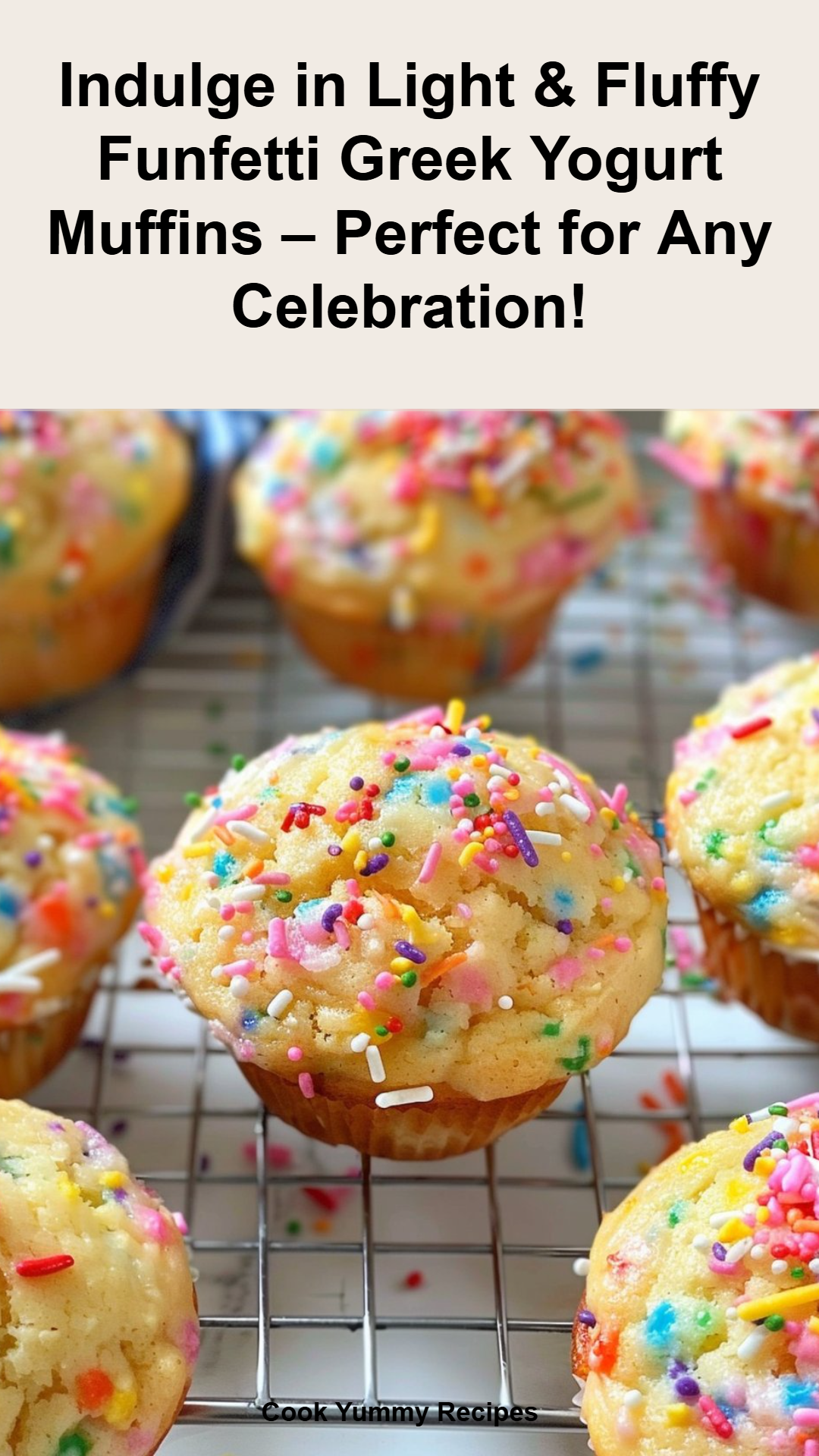 Greek Yogurt Funfetti Muffins