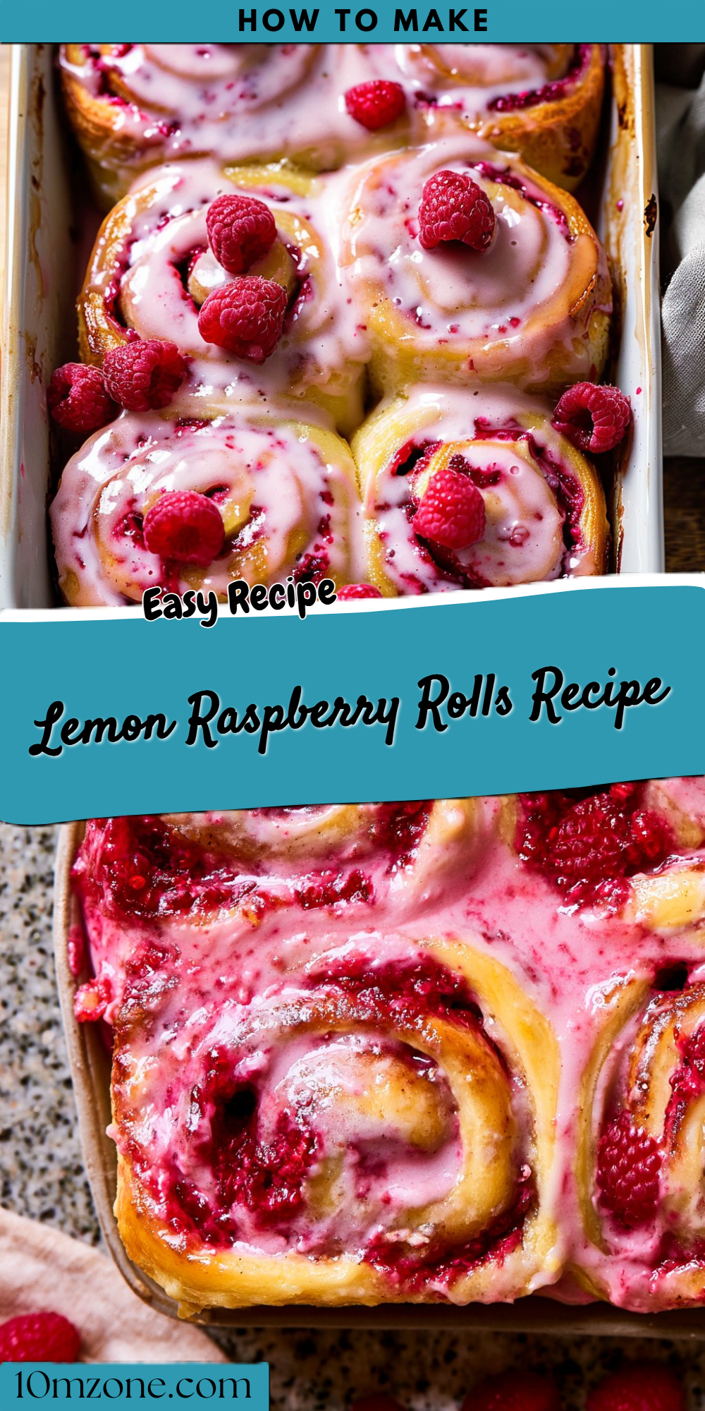 Lemon Raspberry Rolls Recipe